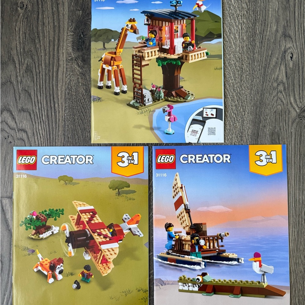 LEGO Creator 3-in-1 Safari Wildlife Tree House 31116